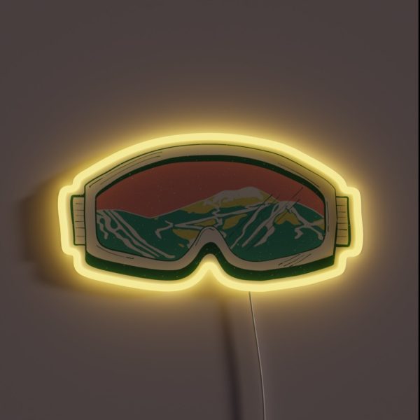 Ski Goggles RGB Neon Sign