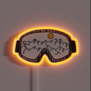 Ski Goggles RGB Neon Sign