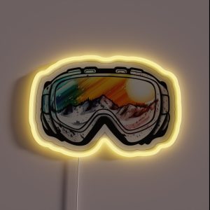 Ski Goggles Snowboard Snowboarding Gifts RGB Neon Sign Ski Goggles Snowboard Snowboarding Gifts RGB Neon Sign