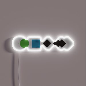 Ski Resort Run Ratings RGB Neon Sign