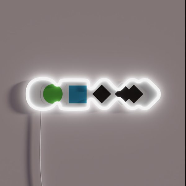 Ski Resort Run Ratings RGB Neon Sign