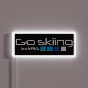 Skiing RGB Neon Sign