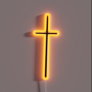 Skinny Cross RGB Neon Sign
