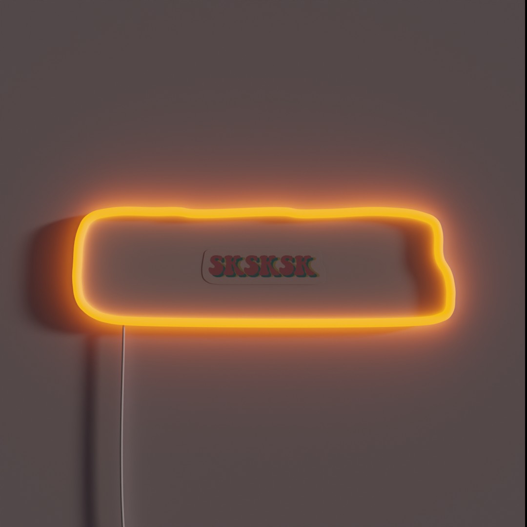 SKSKSK RGB Neon Sign SKSKSK RGB Neon Sign