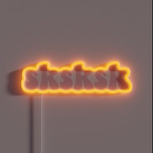 Sksksk Save The Turtles RGB Neon Sign