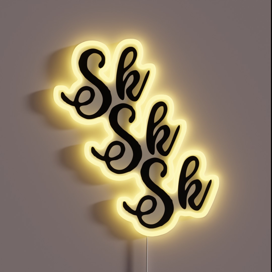SKSKSK Sksksk Gift For Tween RGB Neon Sign SKSKSK Sksksk Gift For Tween RGB Neon Sign