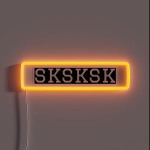 Sksksk White Text RGB Neon Sign Sksksk White Text RGB Neon Sign