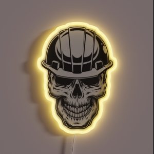Skull Hardhat RGB Neon Sign Skull Hardhat RGB Neon Sign