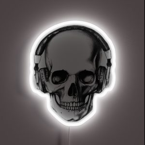 SKULL HEADPHONES RGB Neon Sign