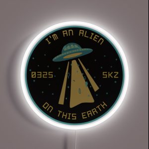 SKZ Han Jisung ALIEN Cute Retro Lyrics RGB Neon Sign