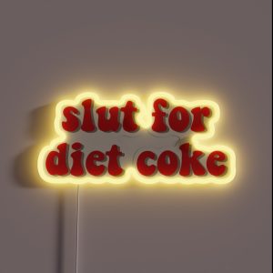 Sl T For Diet Coke RGB Neon Sign