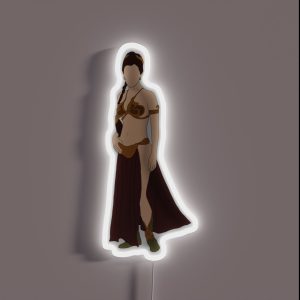Slave Leia RGB Neon Sign