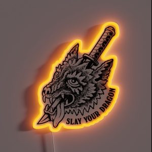 Slay Your Dragon RGB Neon Sign