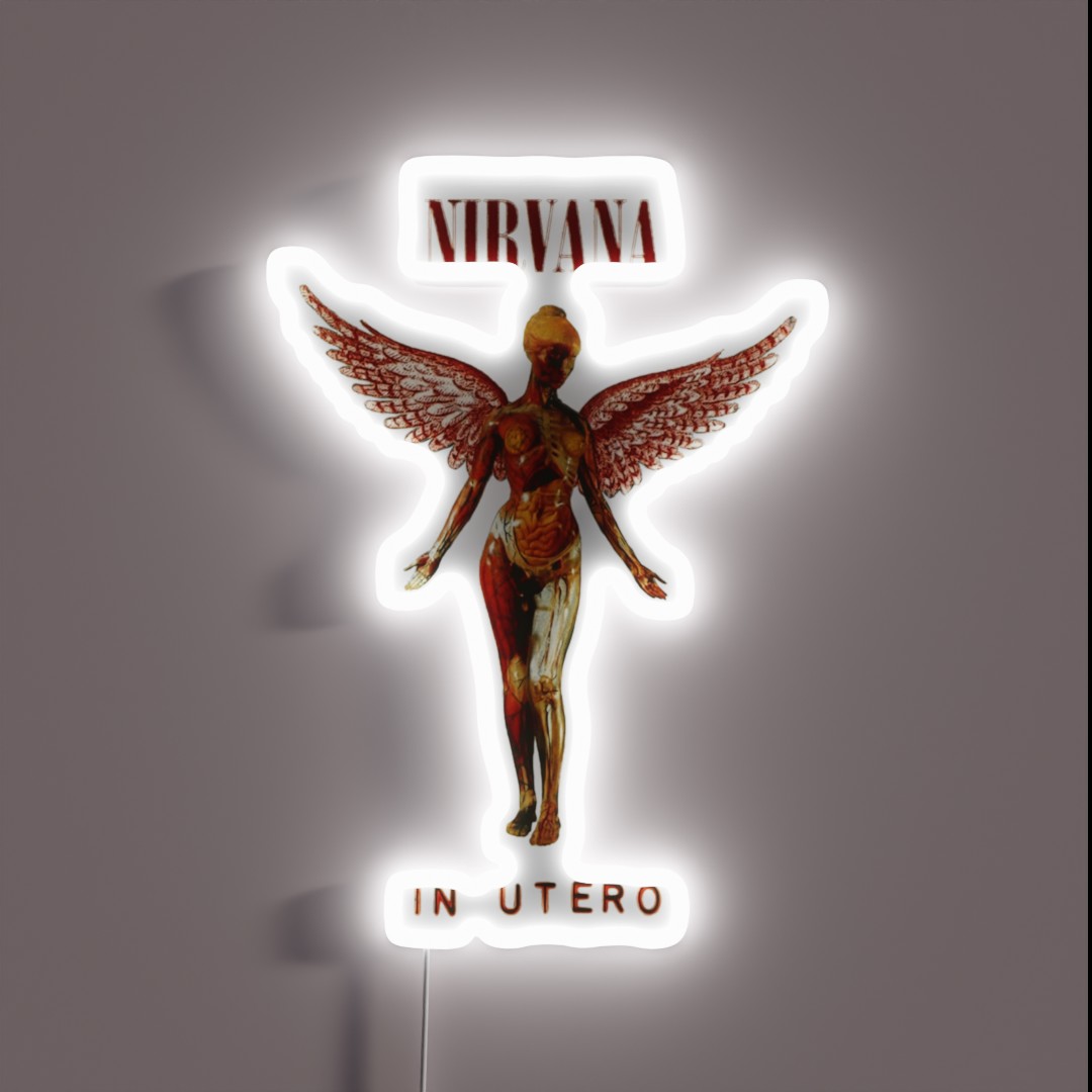 Sleek Electric Car With Autonomous RGB Neon Sign Sleek Electric Car With Autonomous RGB Neon Sign