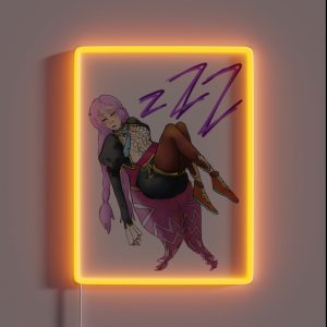 Sleeping Clorica RGB Neon Sign