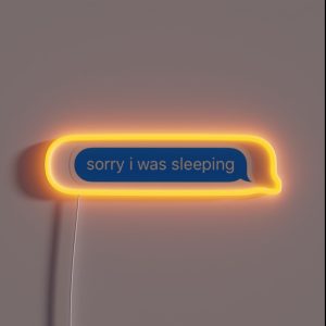 Sleeping Text RGB Neon Sign