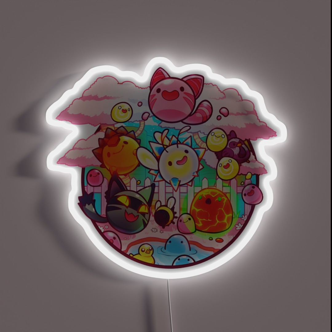 Slime Rancher All In One RGB Neon Sign Slime Rancher All In One RGB Neon Sign