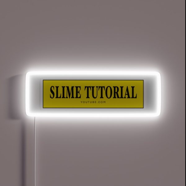 Slime Tutorial Logo RGB Neon Sign