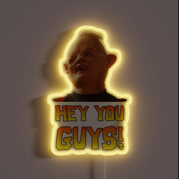 SLOTH HEY YOU GUYS RGB Neon Sign