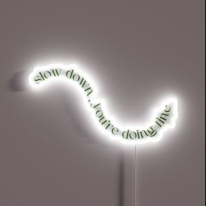 Slow Down You Re Doing Fine RGB Neon Sign
