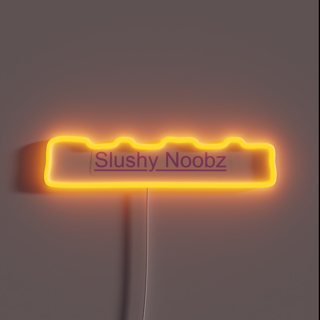 Slushy Noobz Intro RGB Neon Sign Slushy Noobz Intro RGB Neon Sign