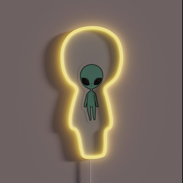 Small Alien RGB Neon Sign