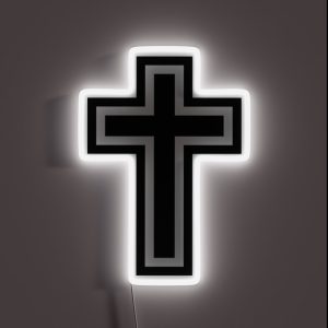 Small Cross RGB Neon Sign