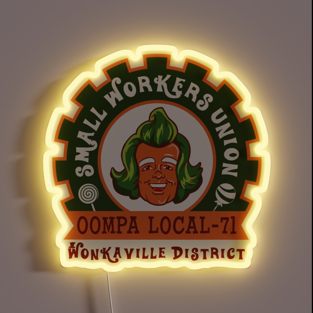 Small Workers Union RGB Neon Sign Small Workers Union RGB Neon Sign