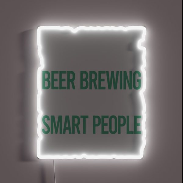 Smart People Hobby Beer Brewing RGB Neon Sign