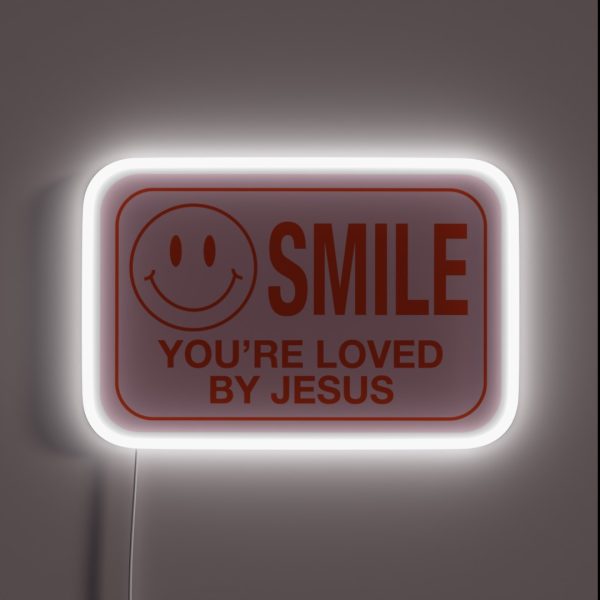 Smile You Re Loved RGB Neon Sign