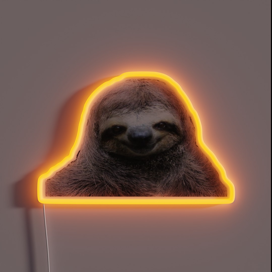 Smiling Sloth RGB Neon Sign Smiling Sloth RGB Neon Sign
