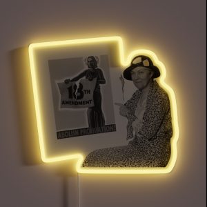 Smiling Women With Abolish Prohibition Poster 1931 RGB Neon Sign