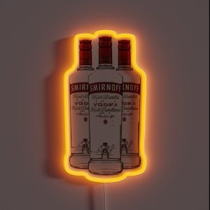 Smirnoff Vodka Alcohol Glass Bottle Gift RGB Neon Sign Smirnoff Vodka Alcohol Glass Bottle Gift RGB Neon Sign
