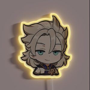 Smug Albedo Smirk RGB Neon Sign Smug Albedo Smirk RGB Neon Sign