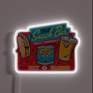 Snack Bar RGB Neon Sign Snack Bar RGB Neon Sign