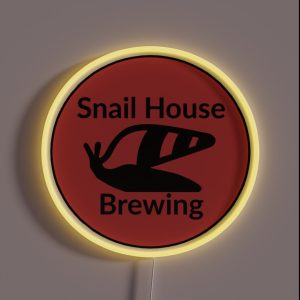 Snail House Brewing Logo RGB Neon Sign