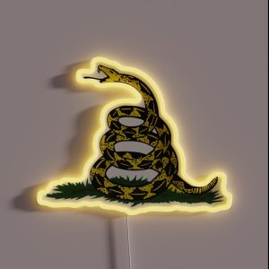 Snake Dont Tread On Me RGB Neon Sign