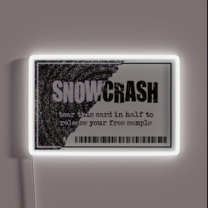 Snow Crash Free Sample RGB Neon Sign