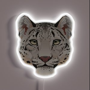 Snow Leopard Face RGB Neon Sign Snow Leopard Face RGB Neon Sign