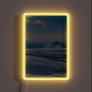 Snow On Mountain RGB Neon Sign