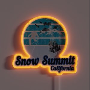 Snow Summit California Usa Winter Ski Resort RGB Neon Sign