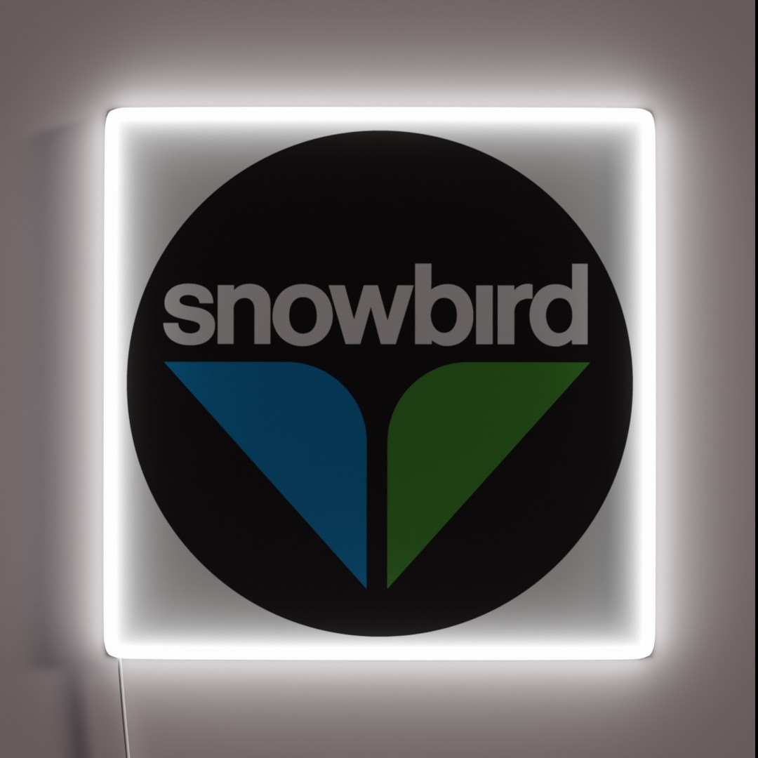 Snowbird Ski Resort Logo RGB Neon Sign Snowbird Ski Resort Logo RGB Neon Sign
