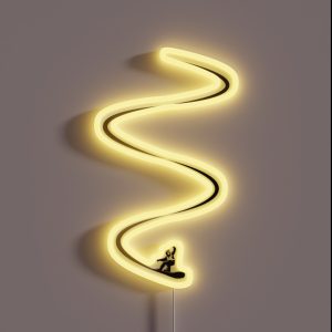 Snowboard Lines RGB Neon Sign