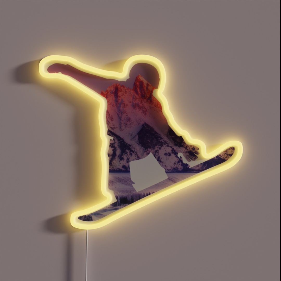 Snowboard RGB Neon Sign Snowboard RGB Neon Sign