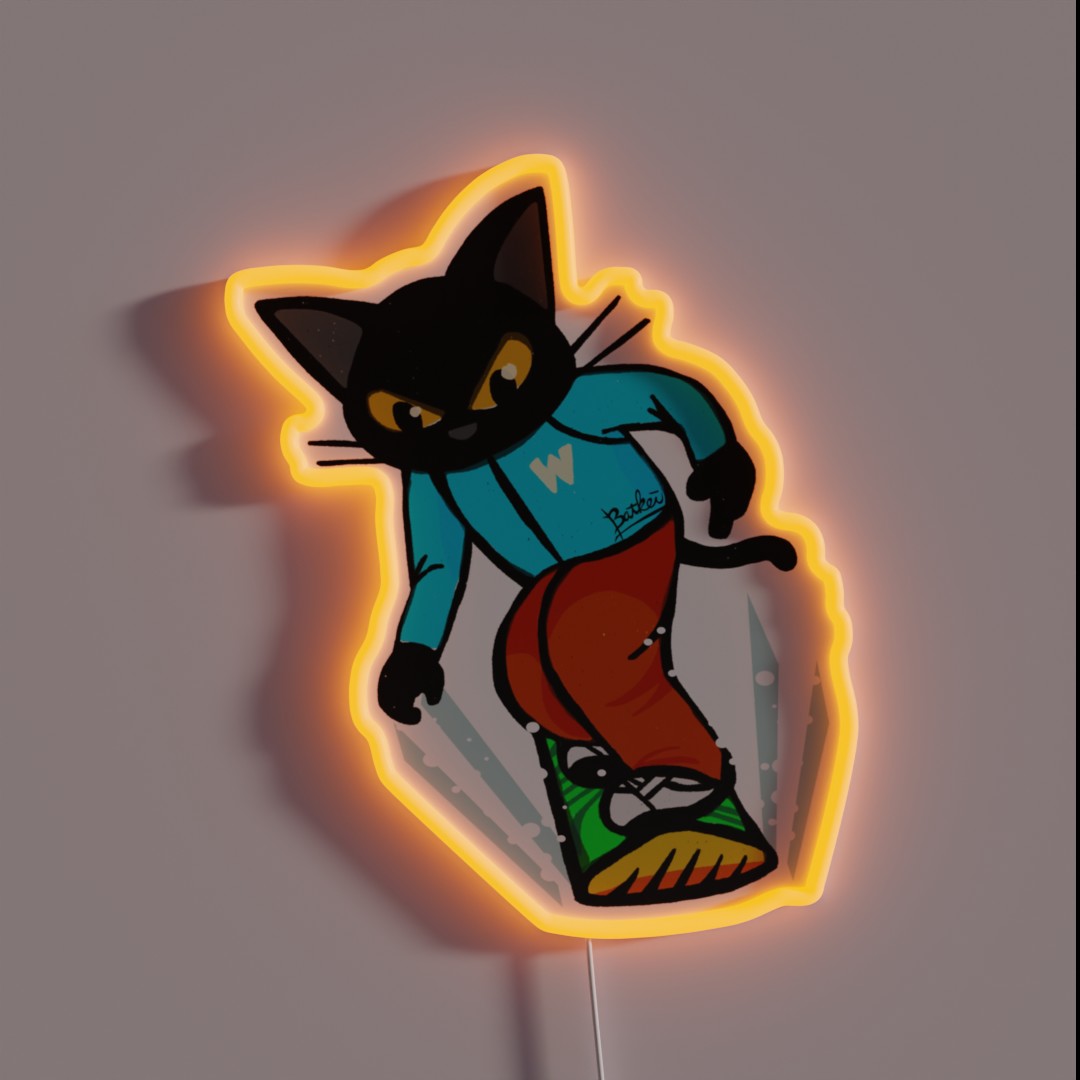 Snowboarding RGB Neon Sign Snowboarding RGB Neon Sign