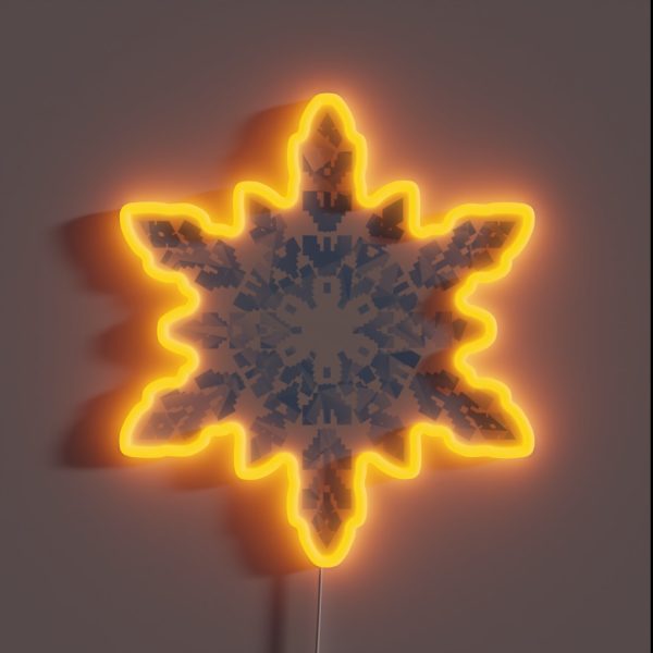 Snowflake RGB Neon Sign
