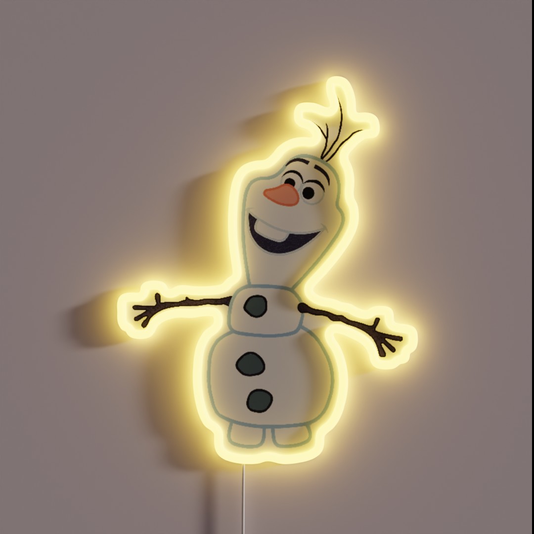 Snowman Olaf RGB Neon Sign Snowman Olaf RGB Neon Sign