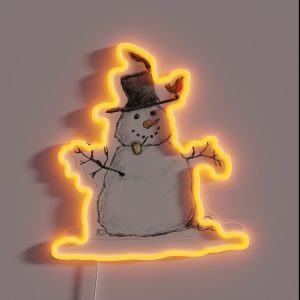 Snowman RGB Neon Sign