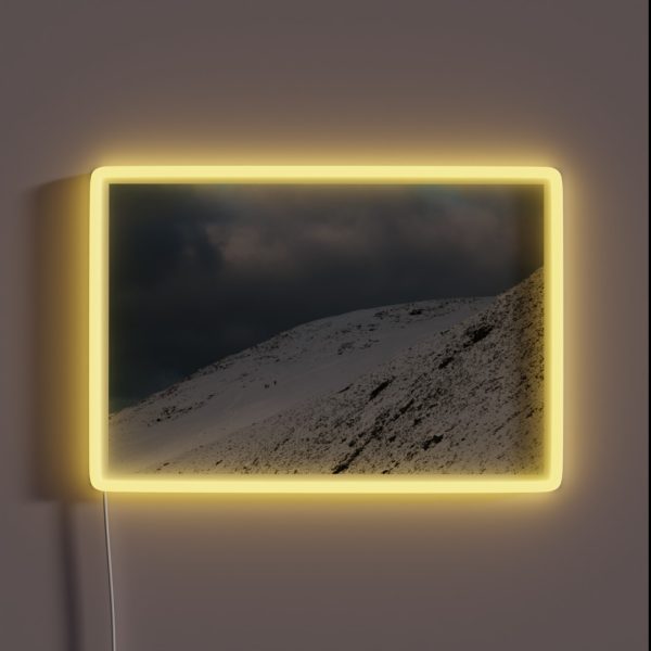 Snowy Mountain RGB Neon Sign