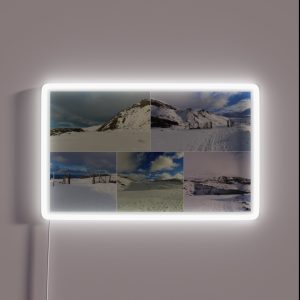 Snowy Mountain RGB Neon Sign